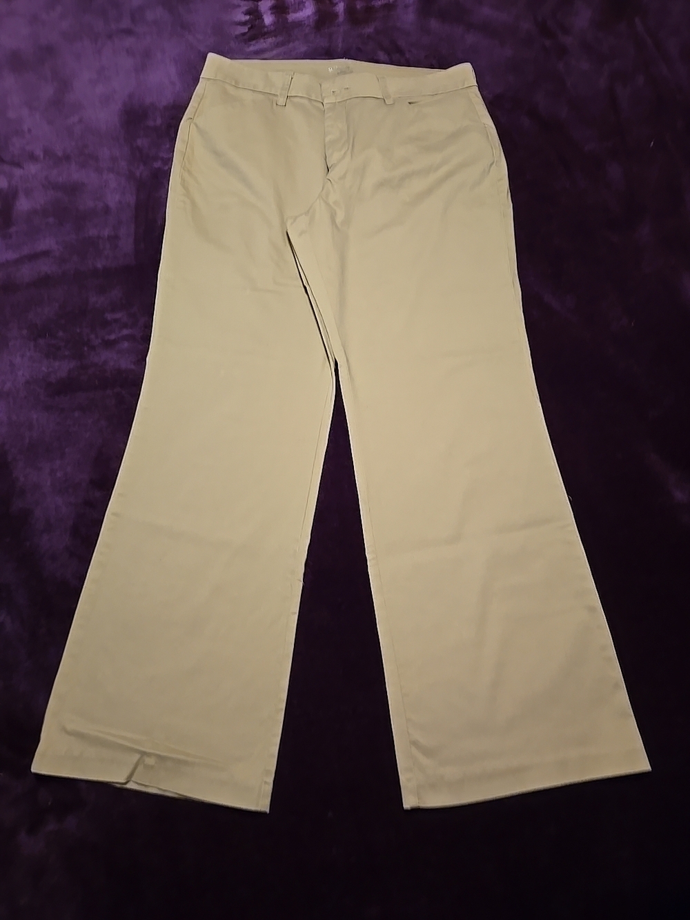 Riders By Lee Khaki Wide Leg Curvy Trouser Tan Size 18M LNC